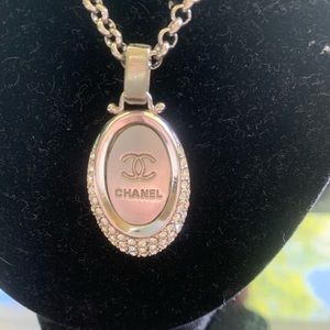 Chanel silver necklace